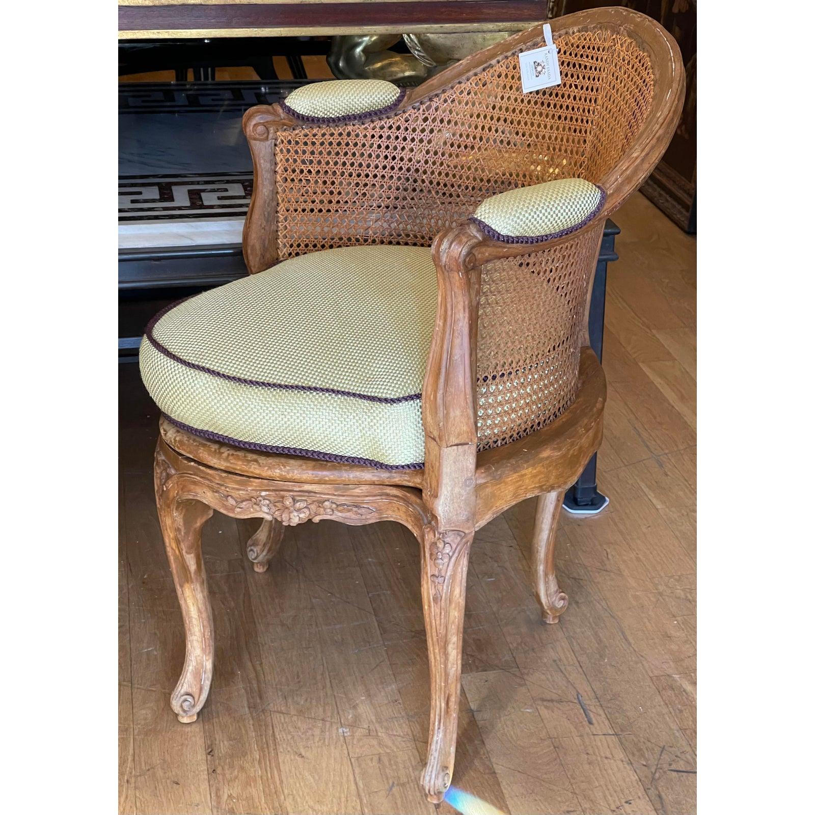 18th Century and Earlier Antique 18th C Louis XV Caned Corner Chair