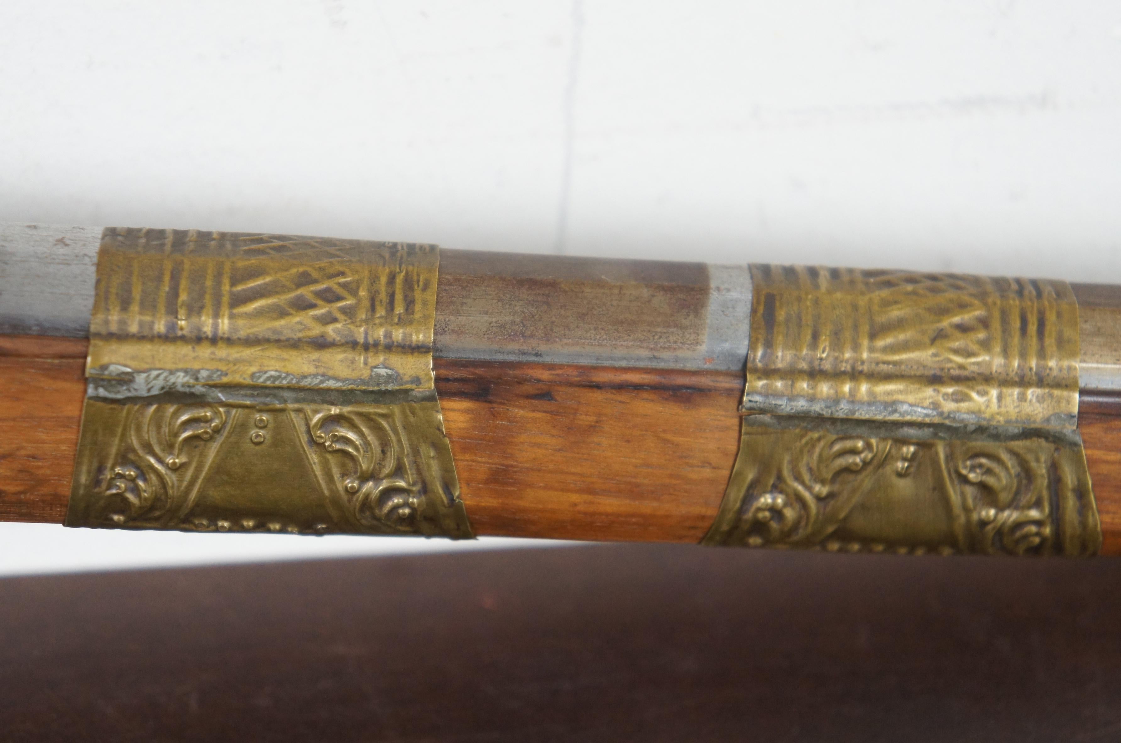 Antique 18th C Moroccan Snaphaunce Miquelet Flintlock Rifle Dog Lock Gun Stampe For Sale 1