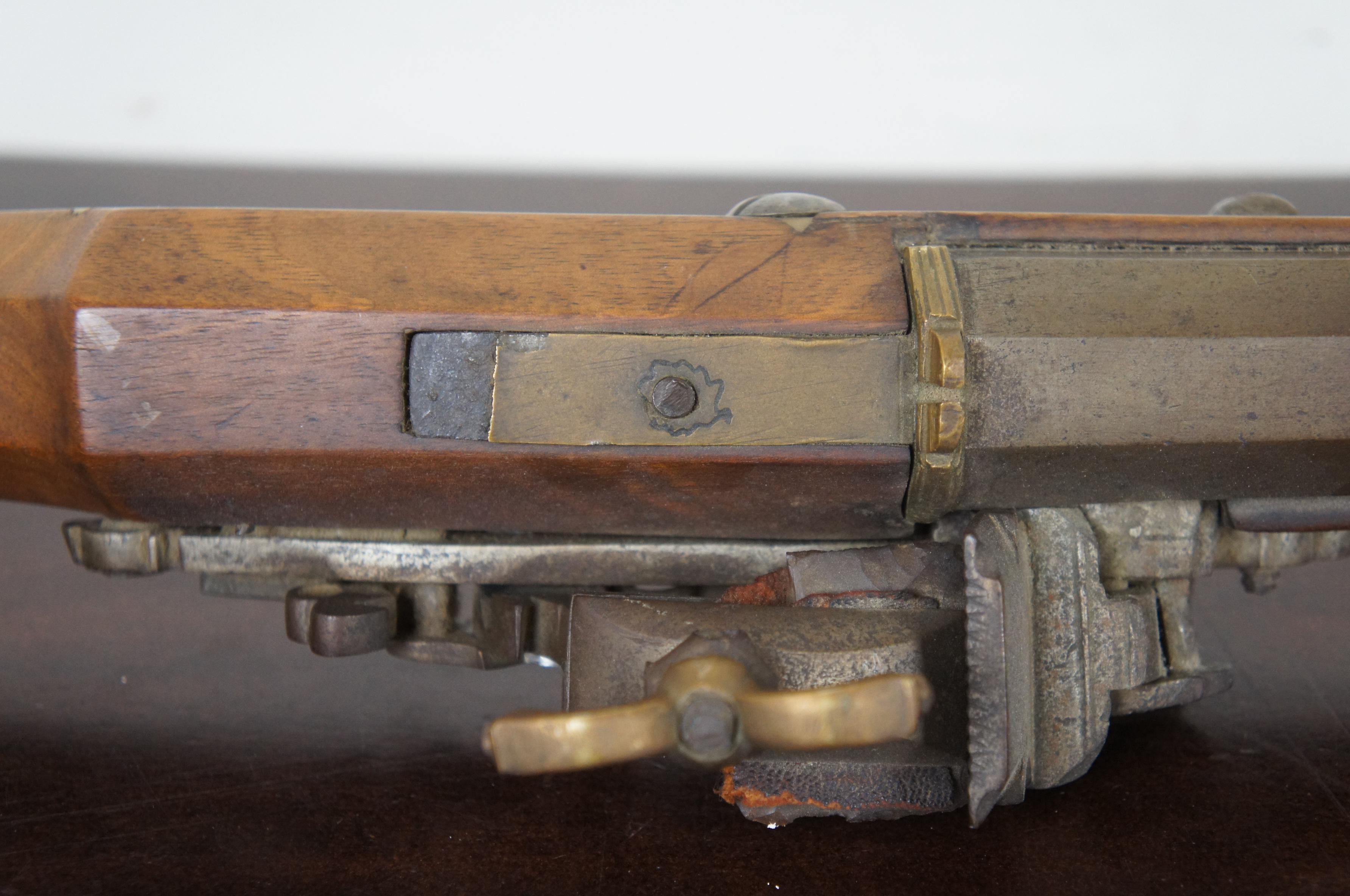 Antique 18th C Moroccan Snaphaunce Miquelet Flintlock Rifle Dog Lock Gun Stampe For Sale 2