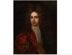 Antique 18th C Portrait of a Gentleman in Red - Attr. To Johan Van Diest