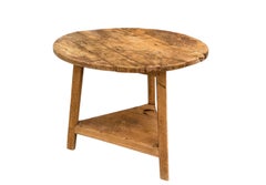 Antique 18th C Rustic Welsh Cricket Table