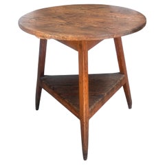 Antique 18th C Rustic Welsh Cricket Table