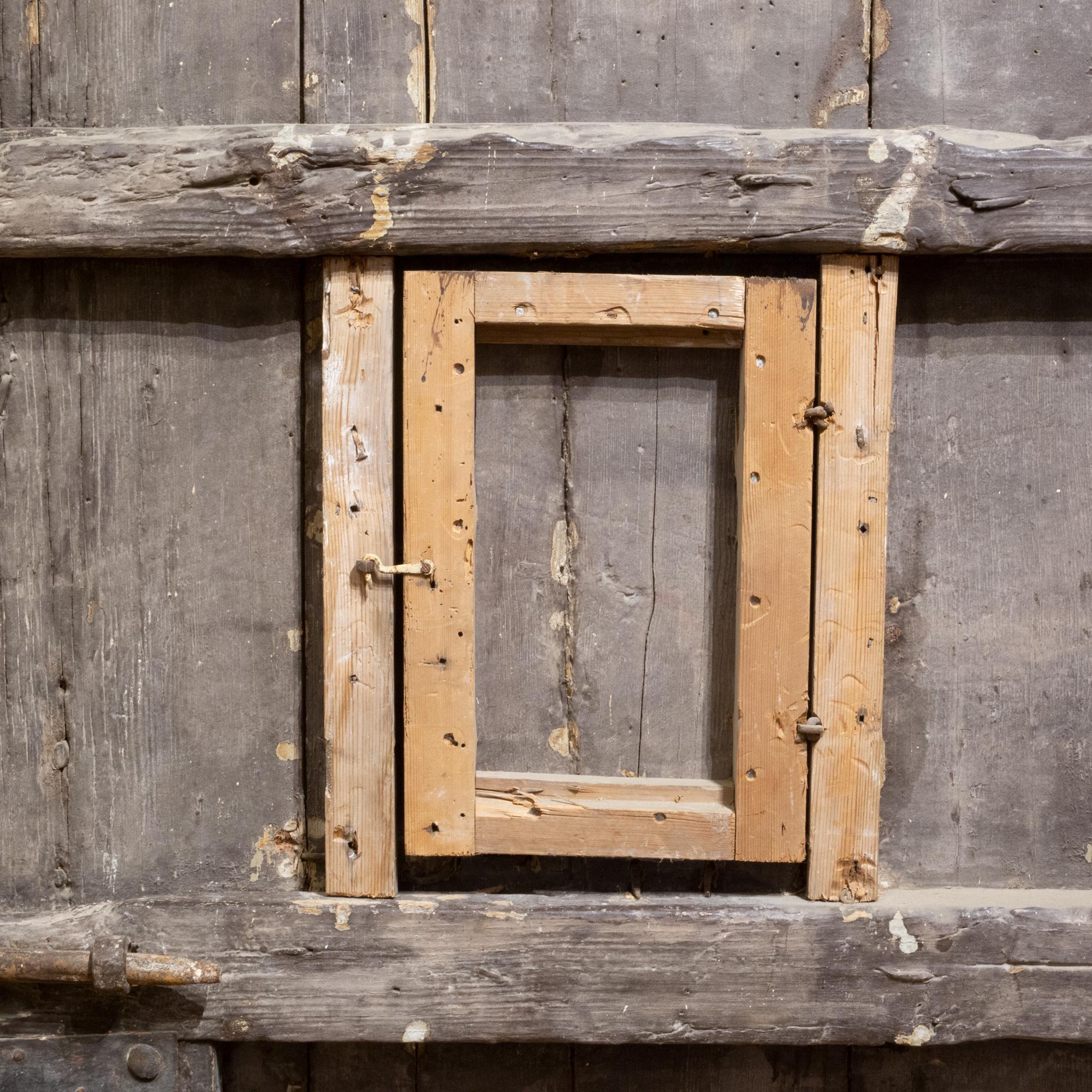 Antique 18th c. Wood and Iron Spanish Porch Door with Interior Door, c.1700s 10