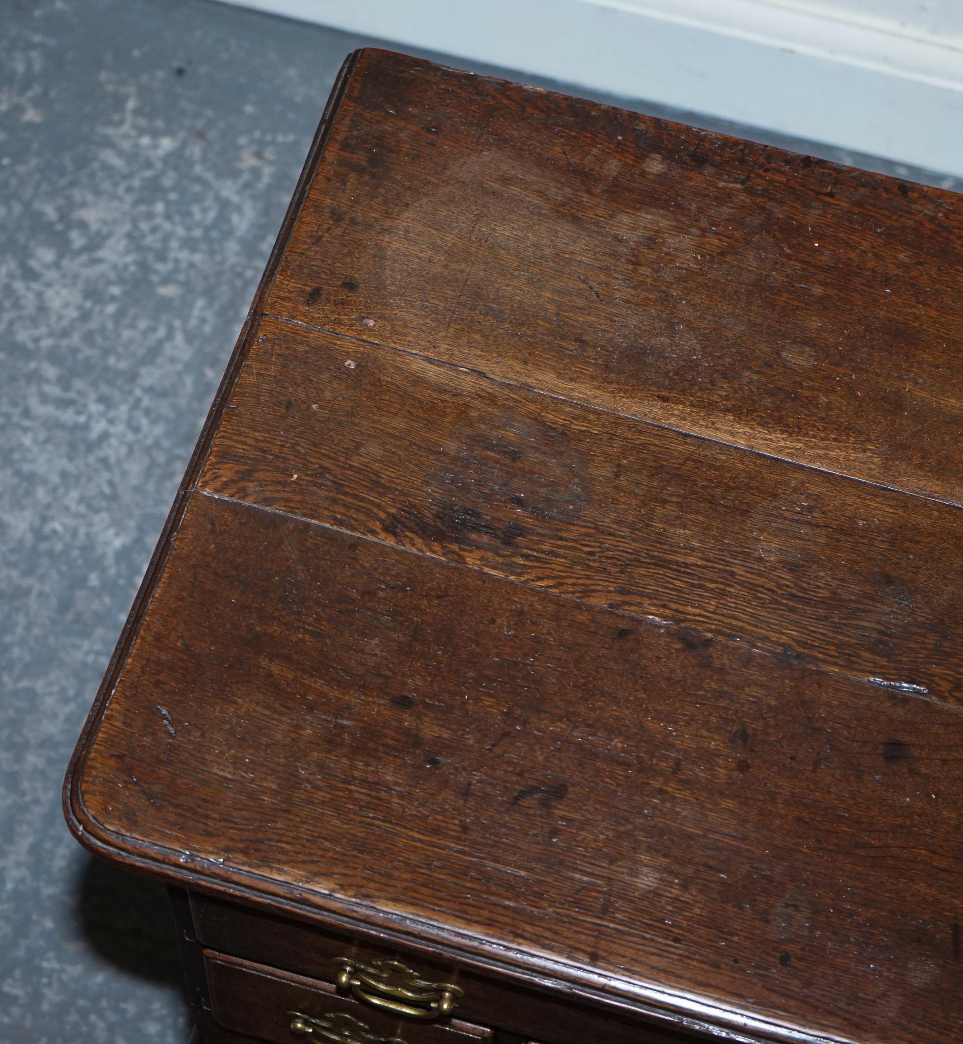 ANTIGUO ESCRITORIO PEQUEÑO DE ROBLE DEL SIGLO XVIII INGLES GEORGIO II en venta 3