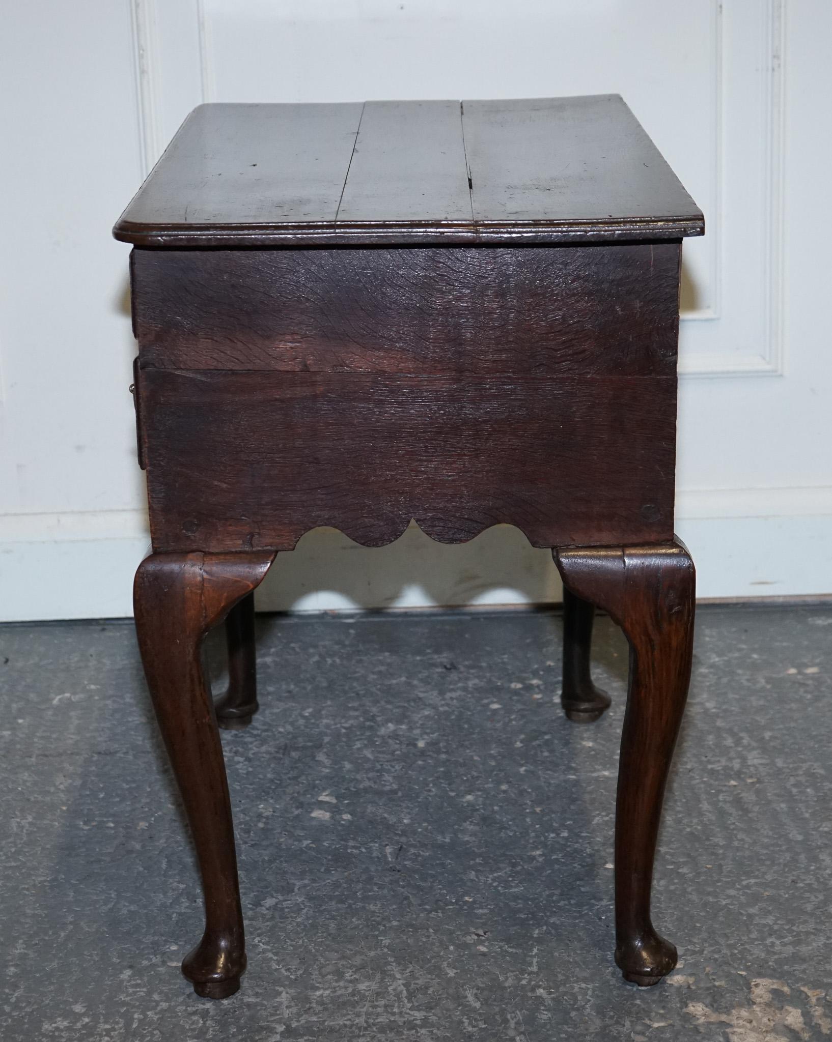 ANTIGUO ESCRITORIO PEQUEÑO DE ROBLE DEL SIGLO XVIII INGLES GEORGIO II en venta 6