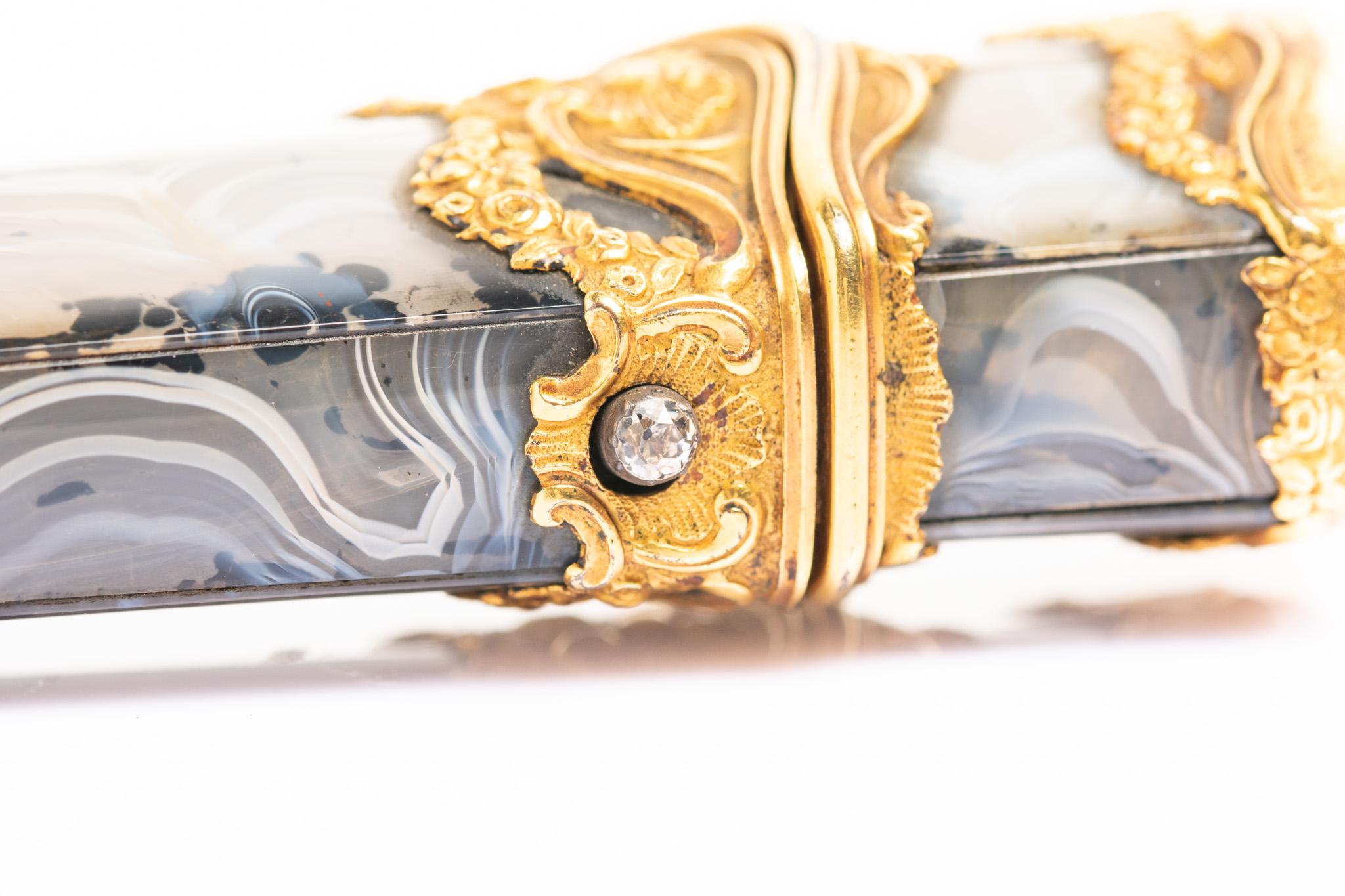 Antique 18th century Agate French Rococo Nécessaire Etui 3