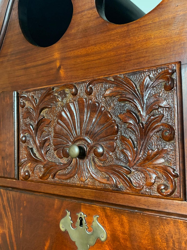 Antique 18th Century American Chippendale Chest on Frame Highboy