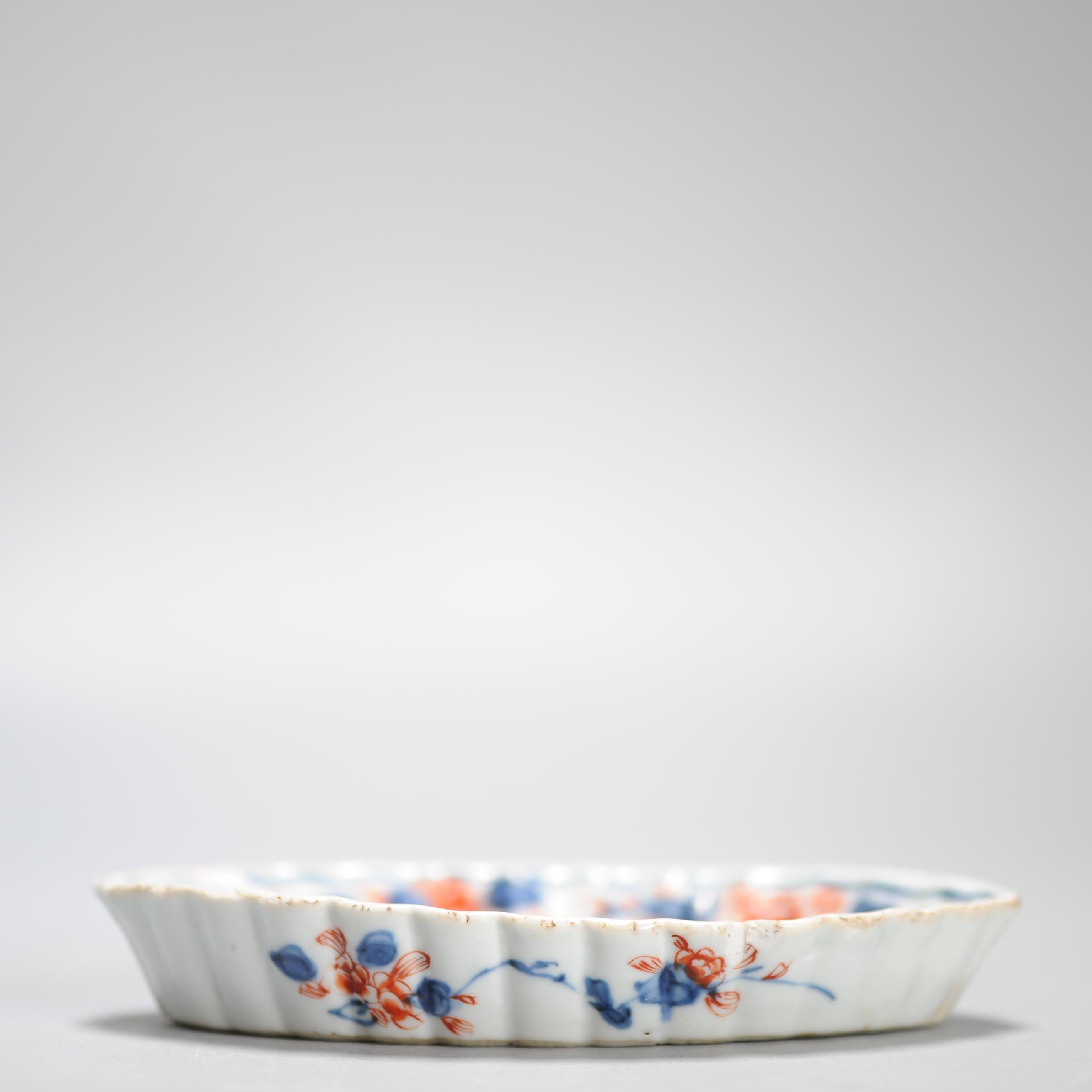 Antique 18th century Antique Kangxi Yongzheng Chinese Porcelain Imari Pattipan In Good Condition For Sale In Amsterdam, Noord Holland