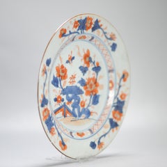 Antique 18th century Antique Kangxi Yongzheng Chinese Porcelain Imari Plate