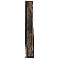 Antico pannello con frammenti di bordo Aubusson del XVIII secolo