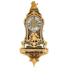 Antique 18th Century Boulle Bracket Clock by Brezagez and Marchand