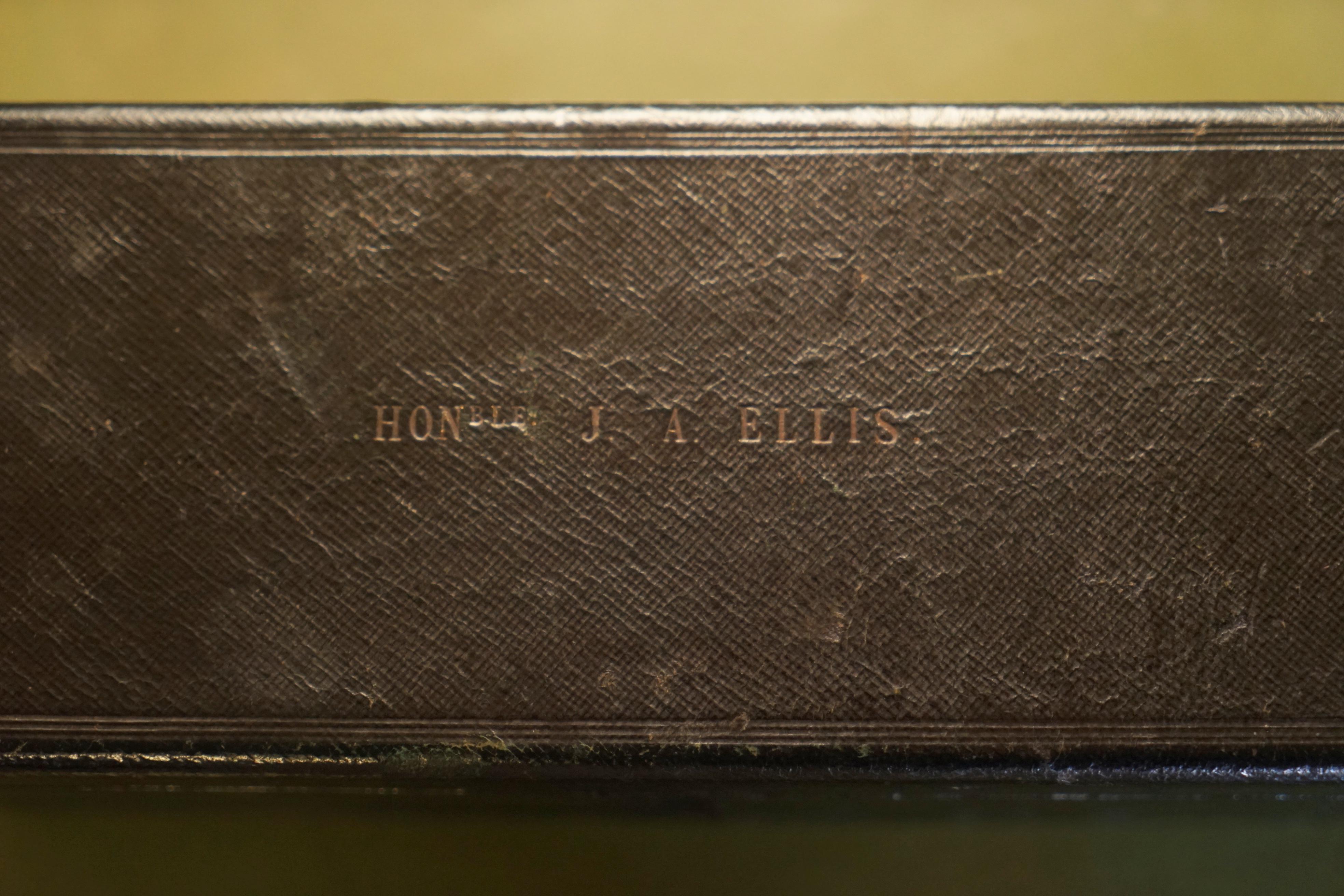 Anglais Ancienne boîte à clés géorgienne du 18ème siècle Honble J A Ellis Kings agent 1763-1776 en vente
