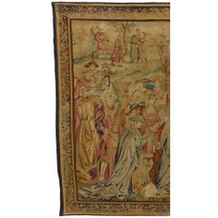 Antique 18th Century Brussels Tapestry 8' X 7'7"