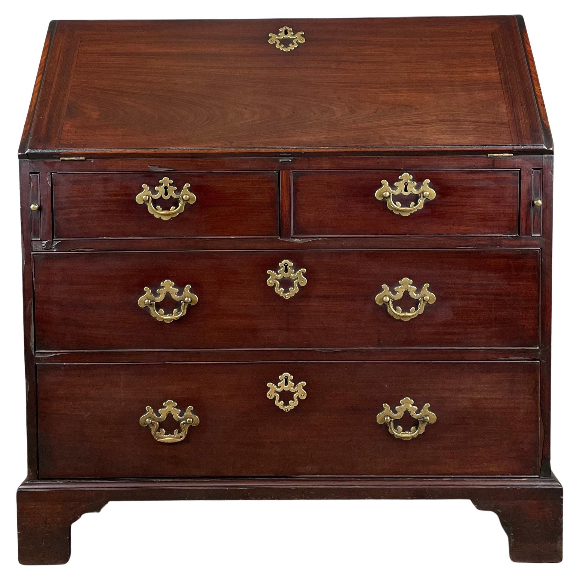 Antique 18th Century Bureau In Cuban Mahogany ( REF AF-3093 )