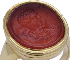 Antique 18th Century Carnelian Intaglio Ring