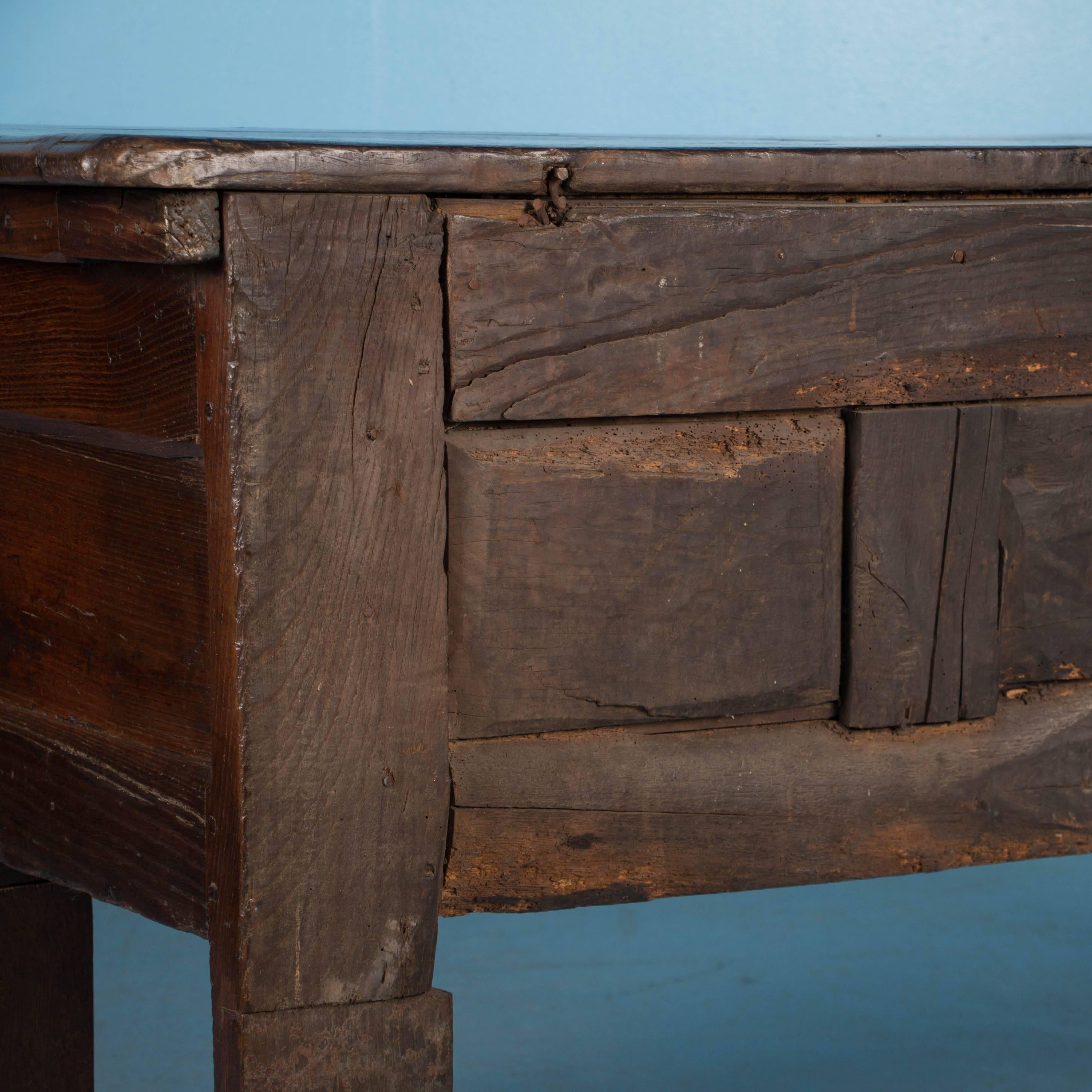 Antique 18th Century Carved English Oak Cabinet  7