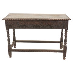 Antique 18th Century Carved Hall Table, Sofa Table, Scotland 1790, B2926