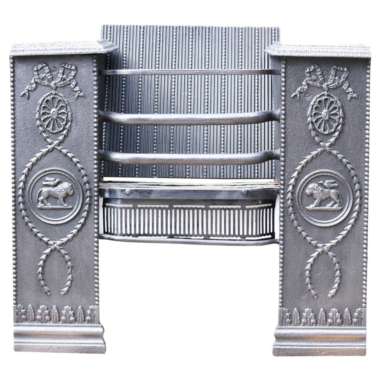 Early 18th Century English Wrought Iron Log Grate For Sale at 1stDibs