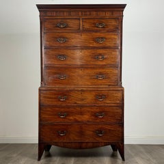 Antique 18th Century Chest On Chest In Mahogany ( REF AF-3455 )