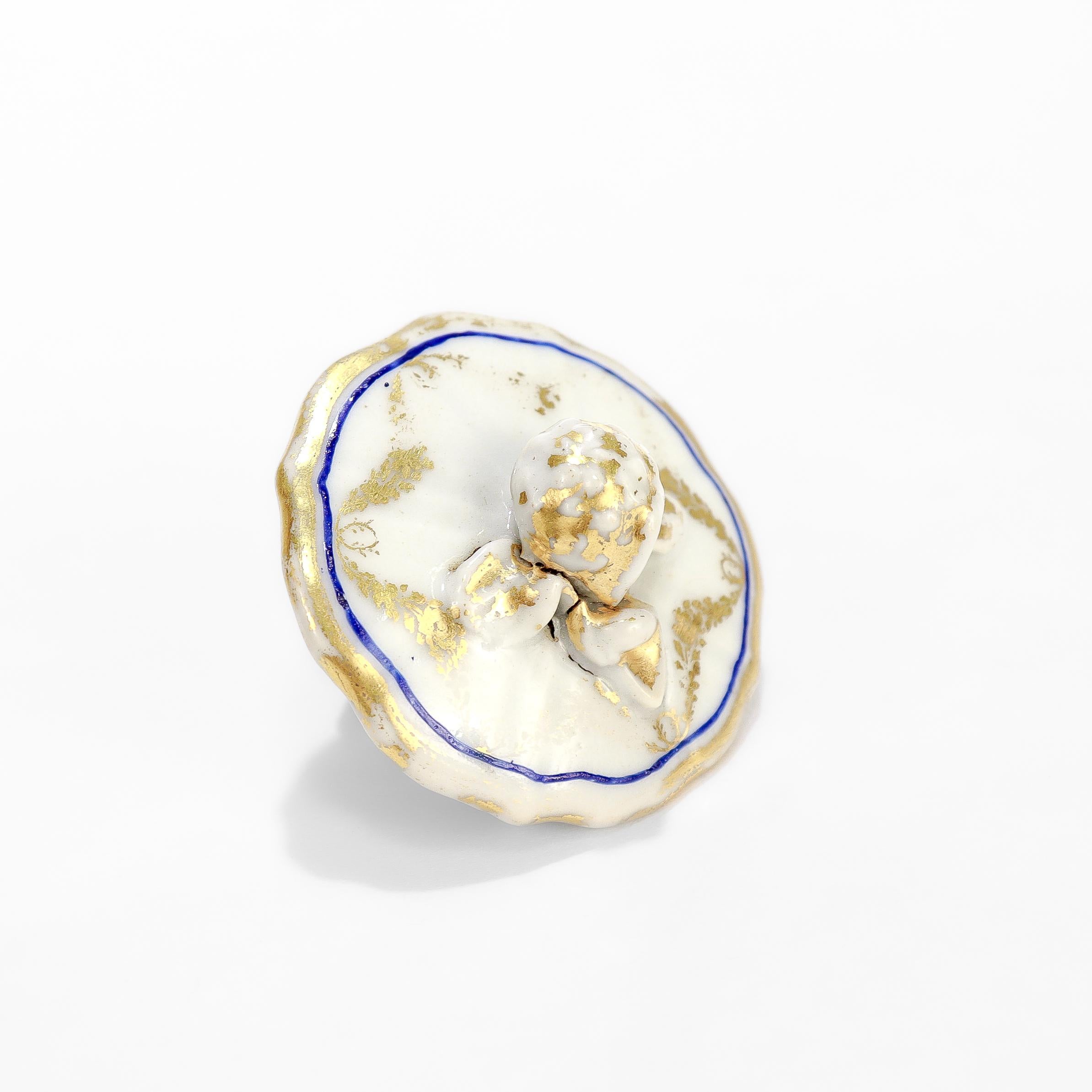 Antigua Jarra de Té de Porcelana China de Exportación del Siglo XVIII con Tortolitos en venta 4