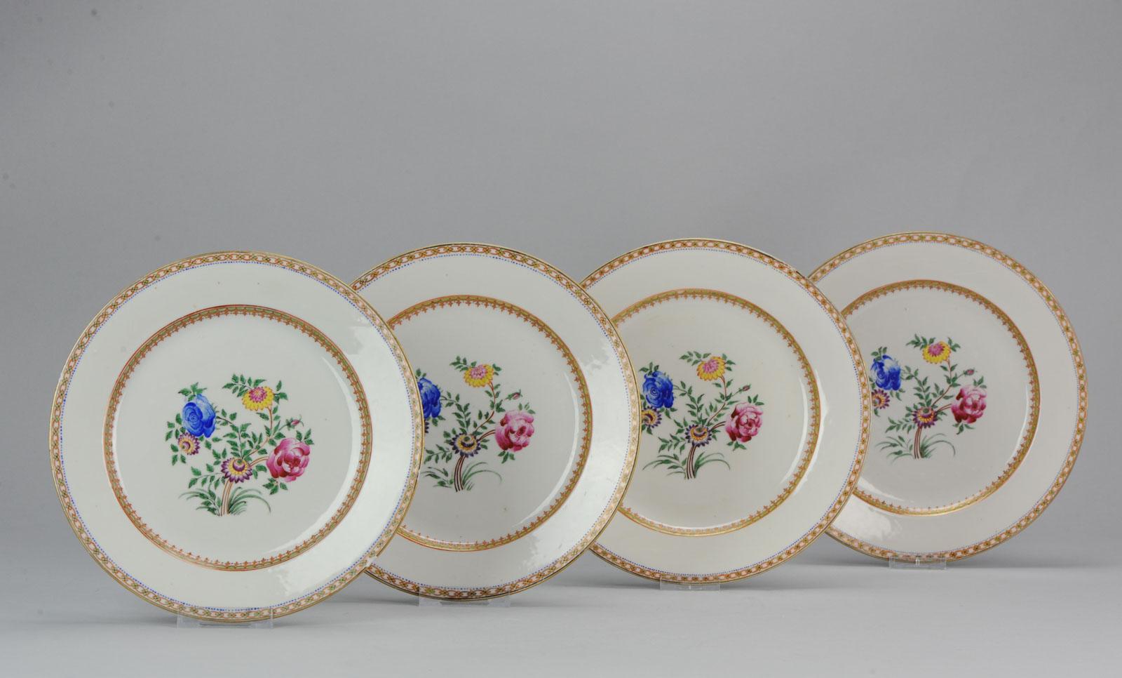 Antiquités 18ème siècle chinoises Imari Porcelain Sets Dinner Plates Décoration murale en vente 1