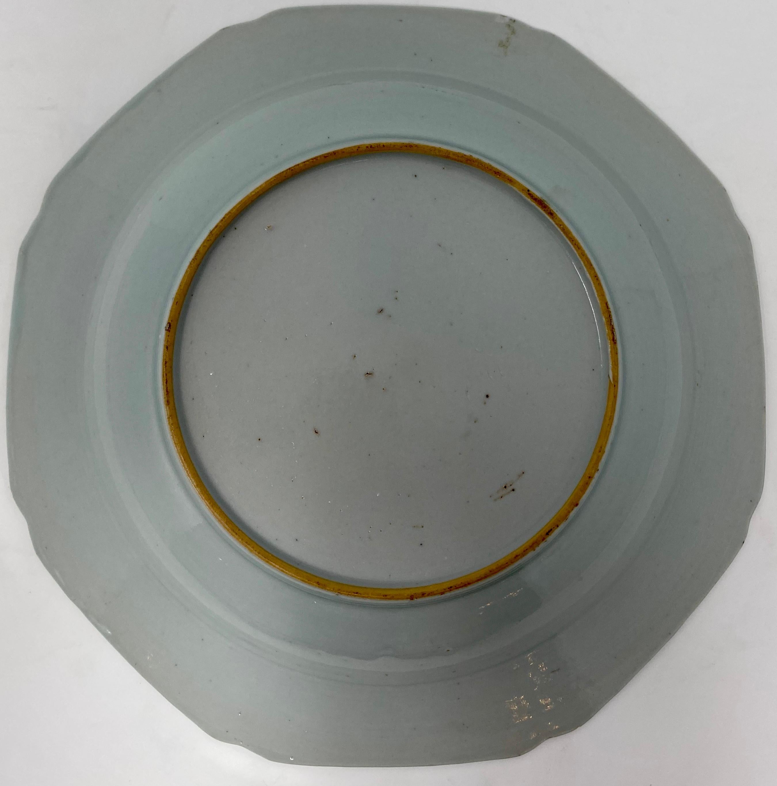 Porcelain Antique 18th Century Chinese Plate For Sale