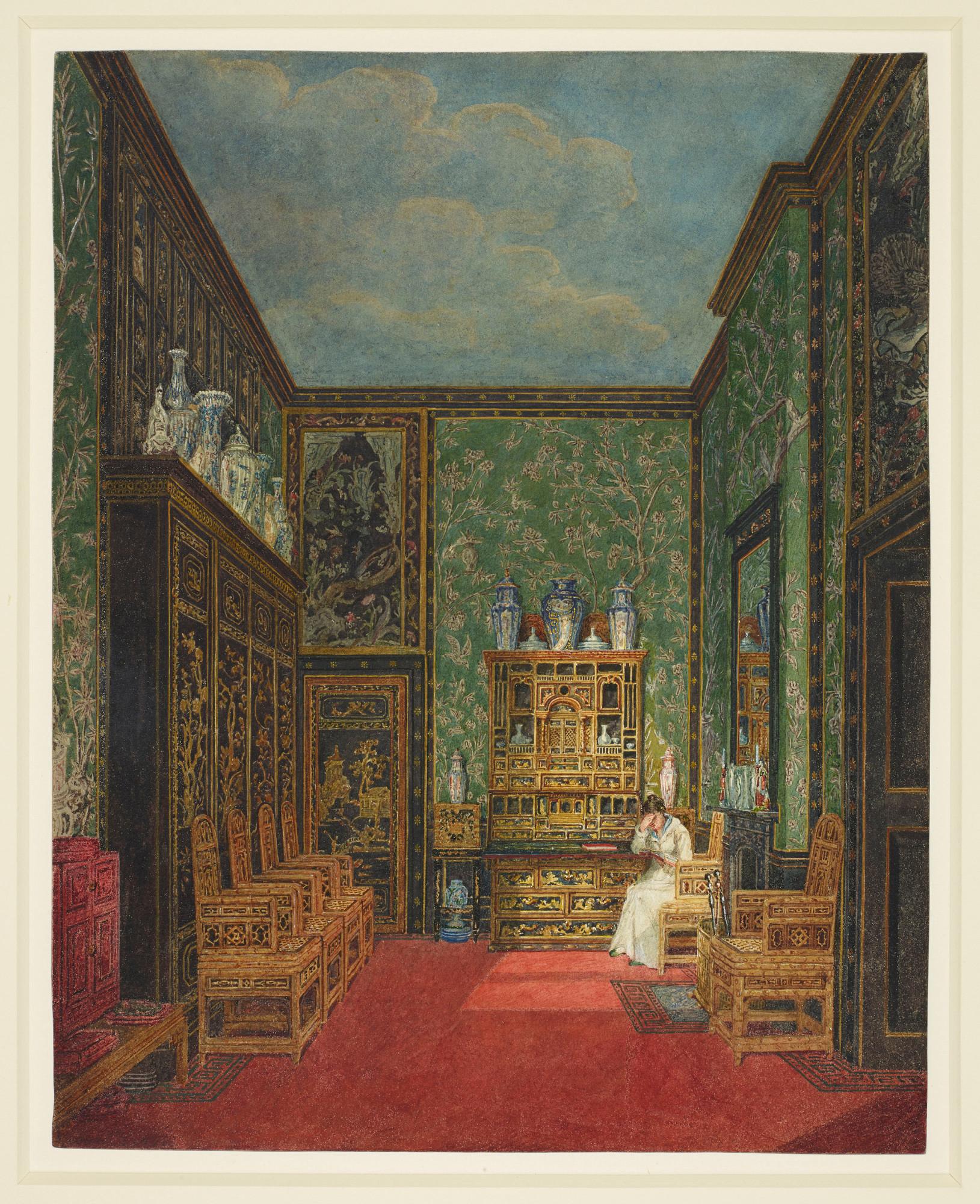 Antico piatto in porcellana cinese del XVIII secolo con sovradecorazioni in stile Regency in vendita 6