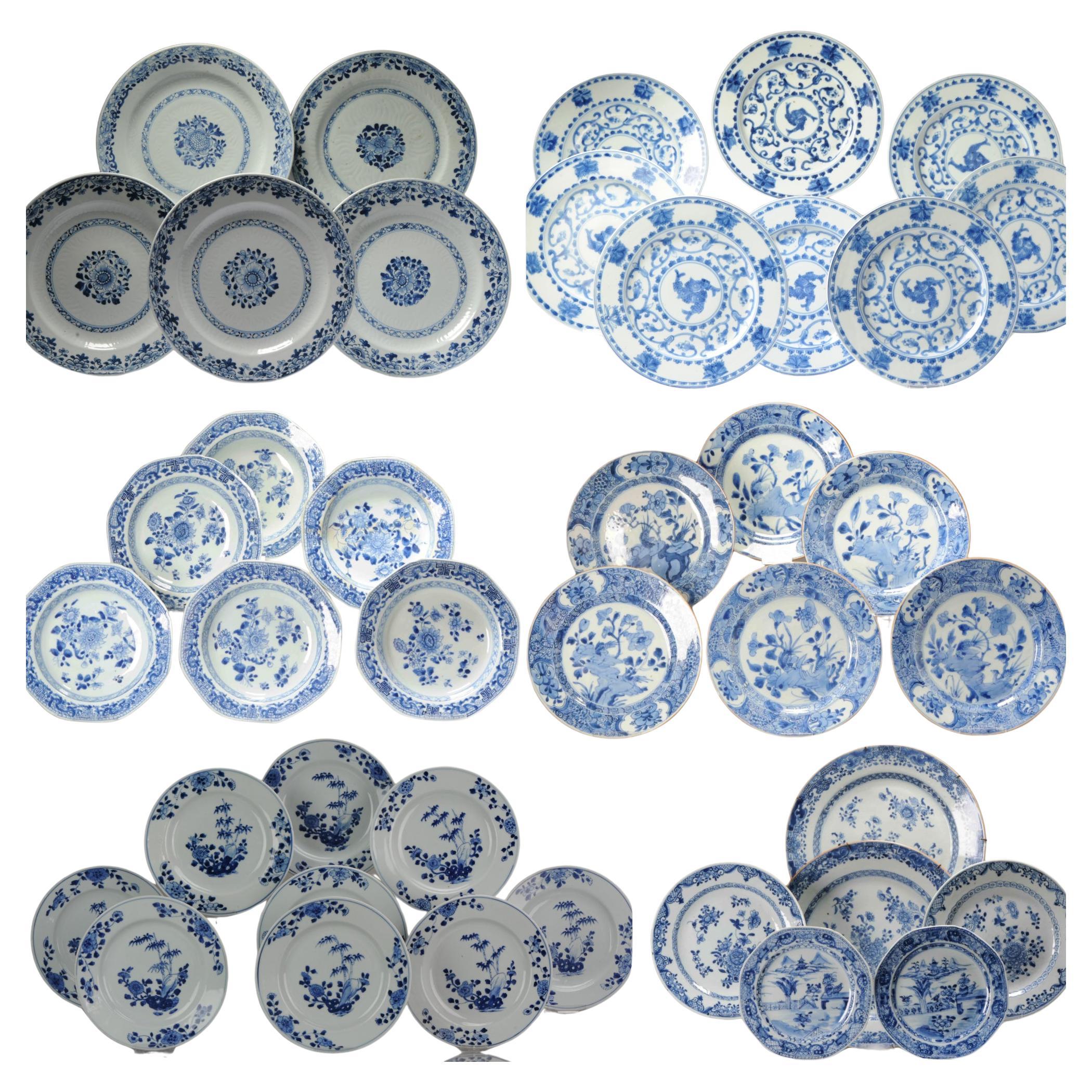 Antique 18th century Chinese Porcelain Sets Dinner Plates For wall ...