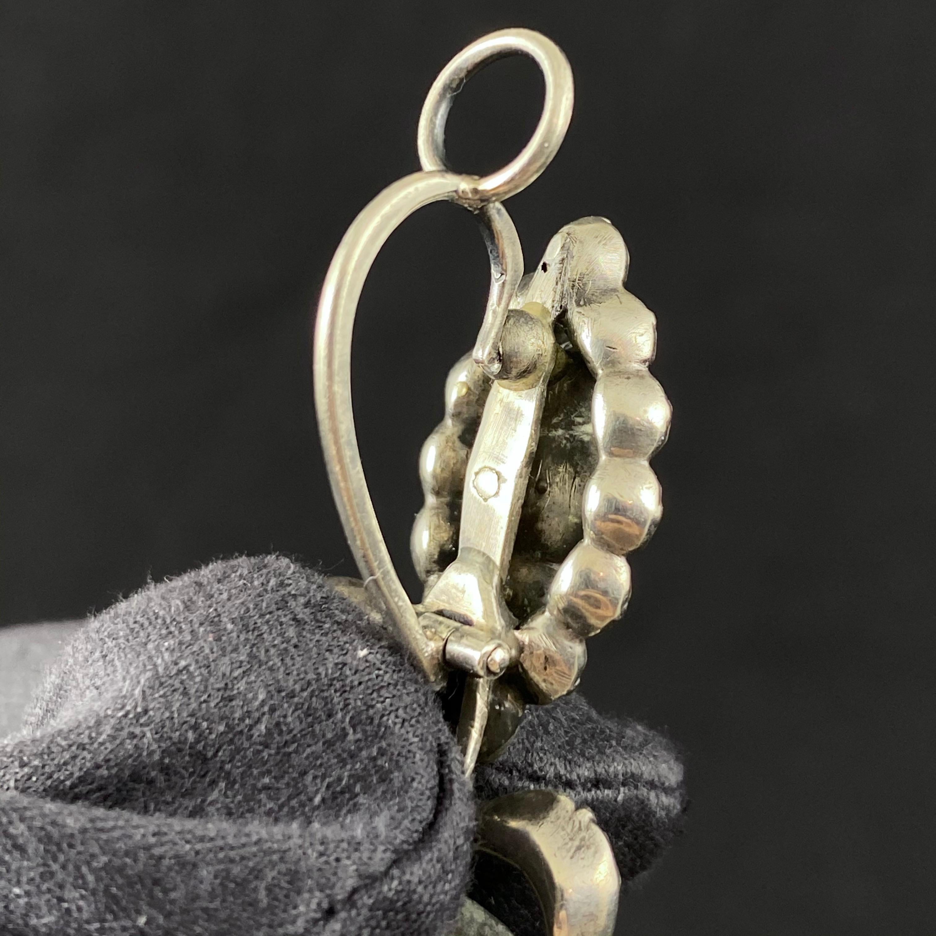 Antique 18th Century Chrysolite Chrysoberyl Pendant Earrings Portuguese c. 1780 4