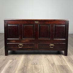 Antique 18th Century Coffer / Mule Chest In Oak ( REF AF-3195 )