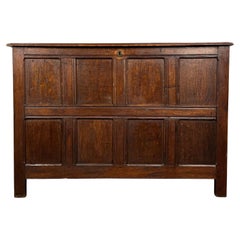 Antique coffre du 18ème siècle de taille inhabituelle en chêne ( REF AF-3338 )