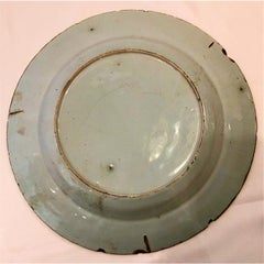 Antique 18th Century Delft Porcelain Plate