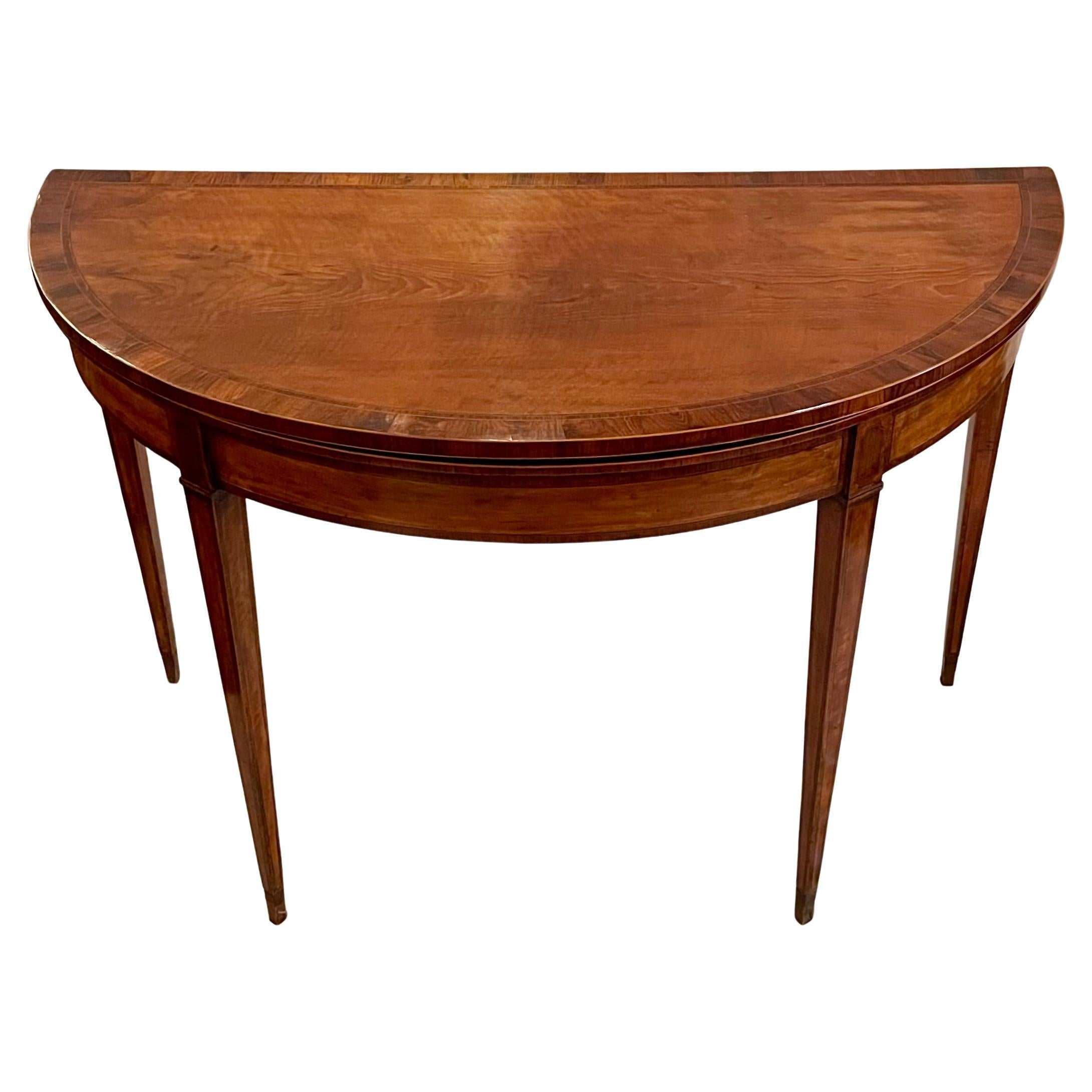 Ancienne table console Demi-Lune du 18ème siècle en vente 1