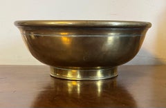 Antique 18th Century Dutch Brass Footed Fruit Bowl