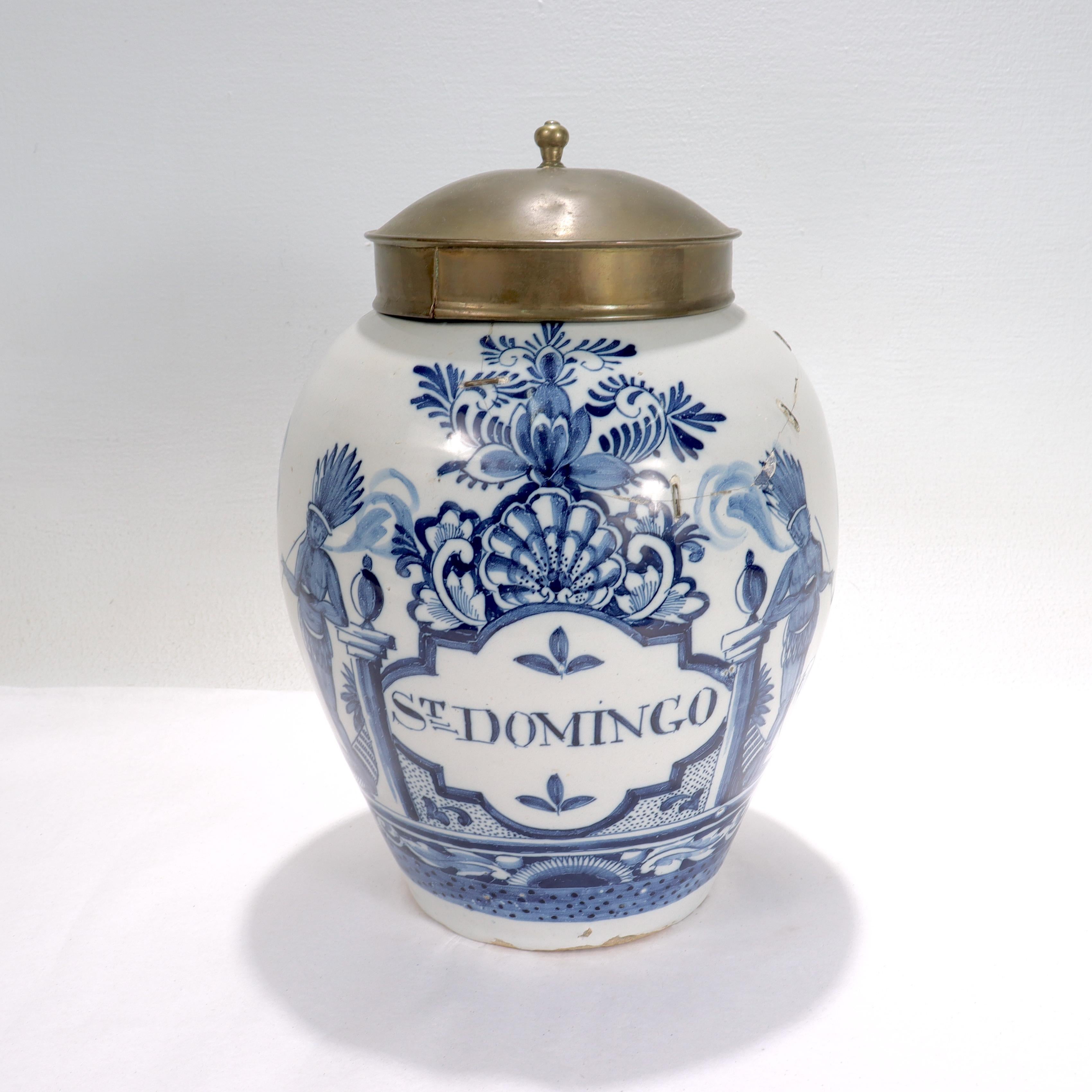 delft tobacco jar