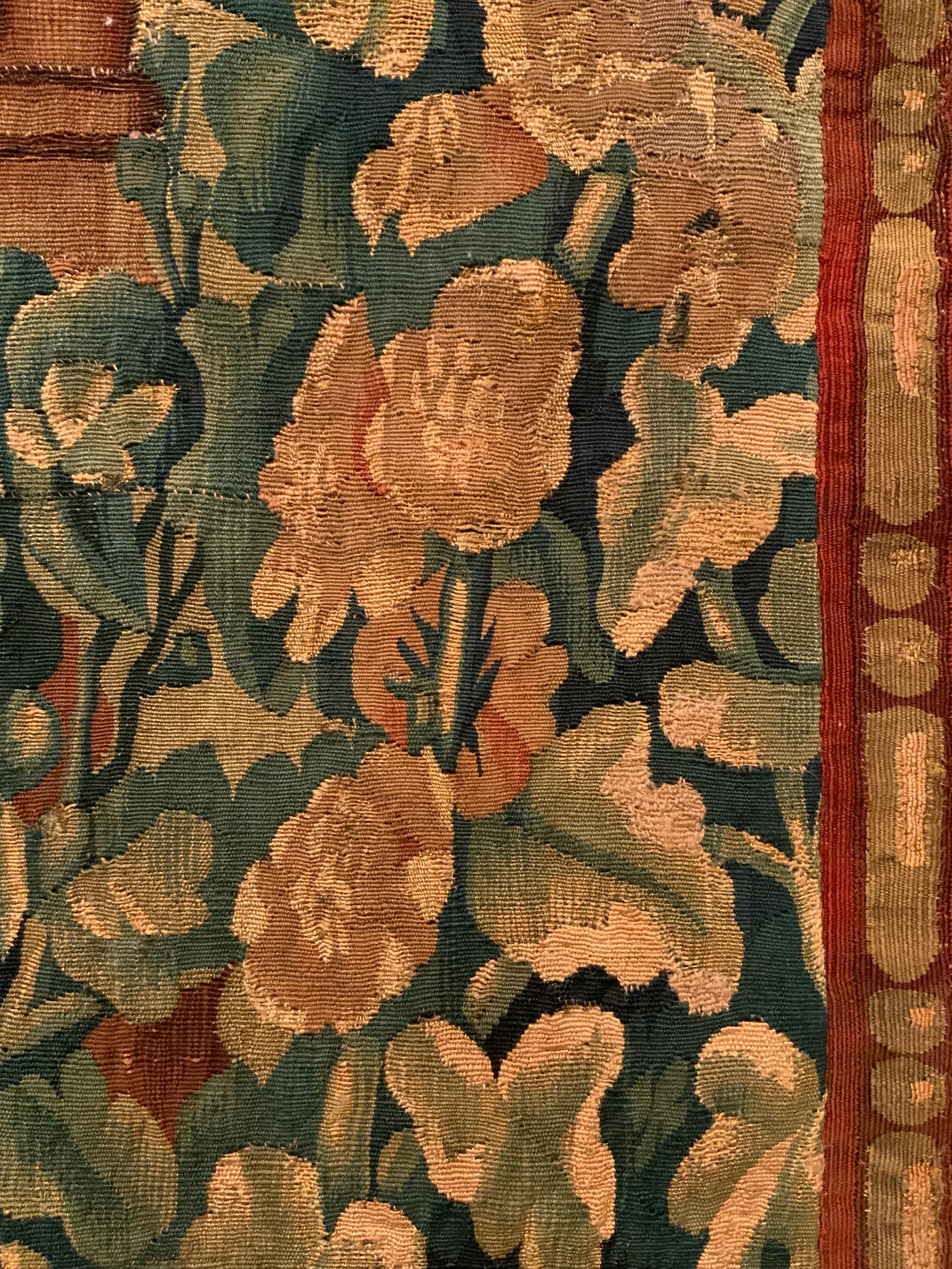 Antiker englischer Aubusson-Gartenteppich aus dem 18. Jahrhundert im Angebot 1