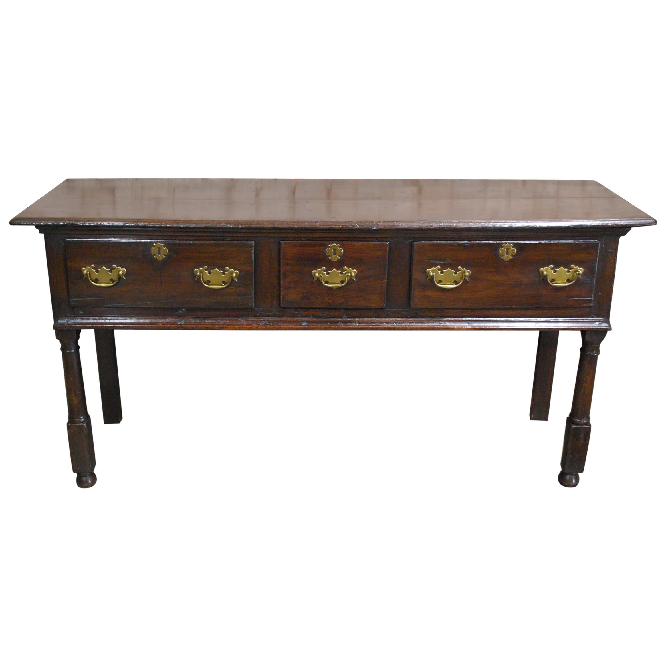 Antique 18th Century English George I Oak Dresser or Sideboard