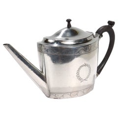 Antique 18th Century English Georgian Sterling Silver Teapot by Chawmer & Eames