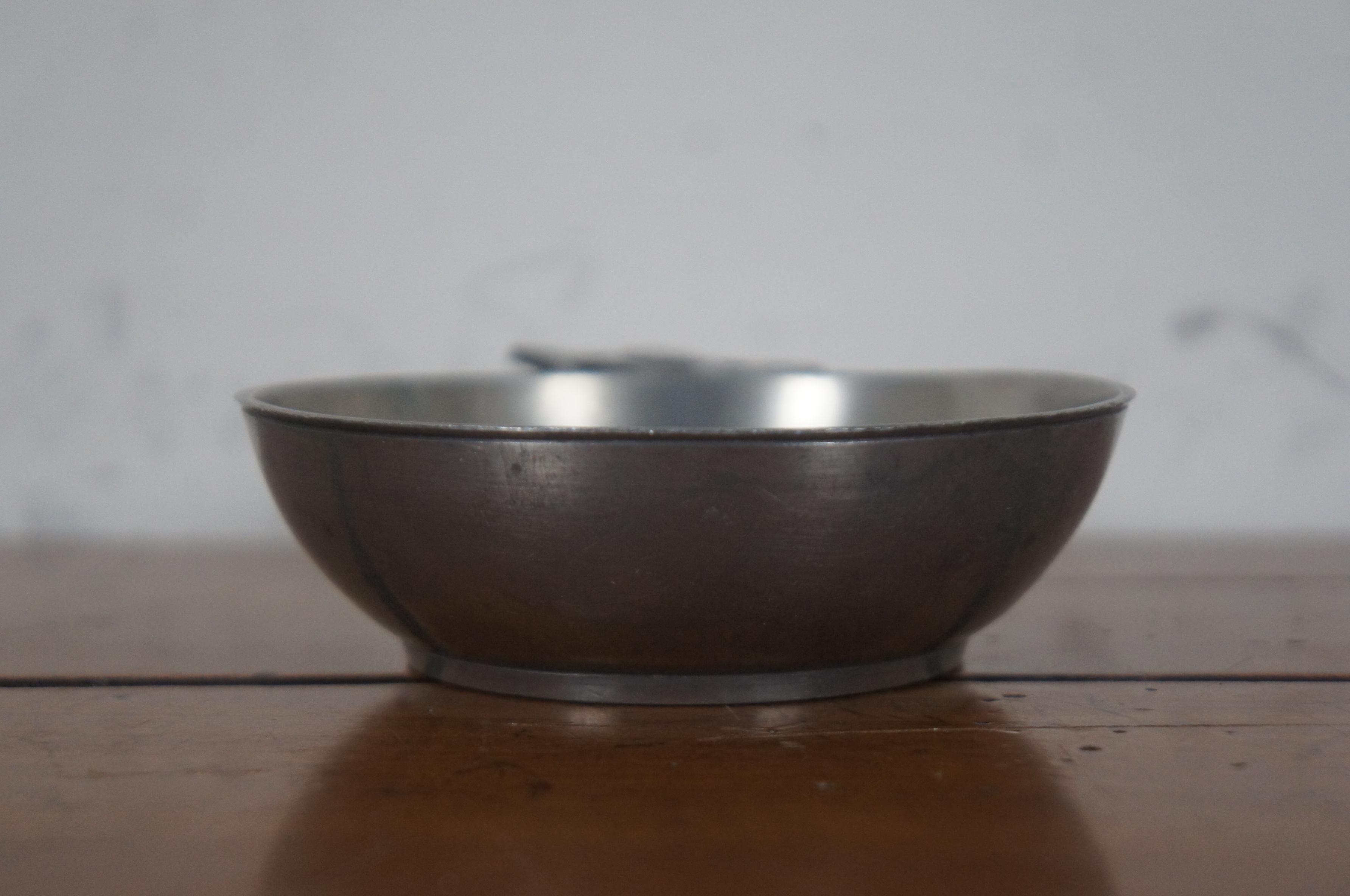 Antique 18th Century English Georgian William Wright Pewter Porringer Bowl For Sale 3