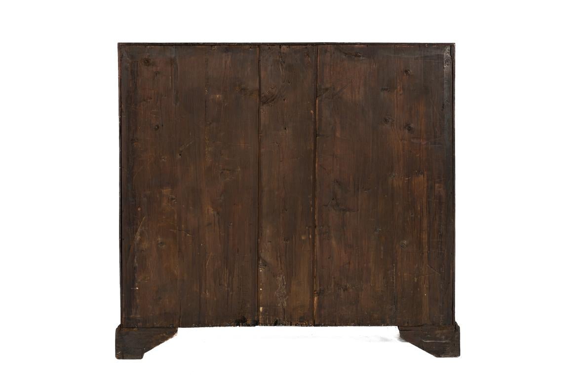 18th Century Antique 18th century English light warm brown oak Georgian slant front desk For Sale