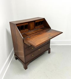 Antique 18th Century English Oak Chippendale Slant Drop Front Secretary Desk