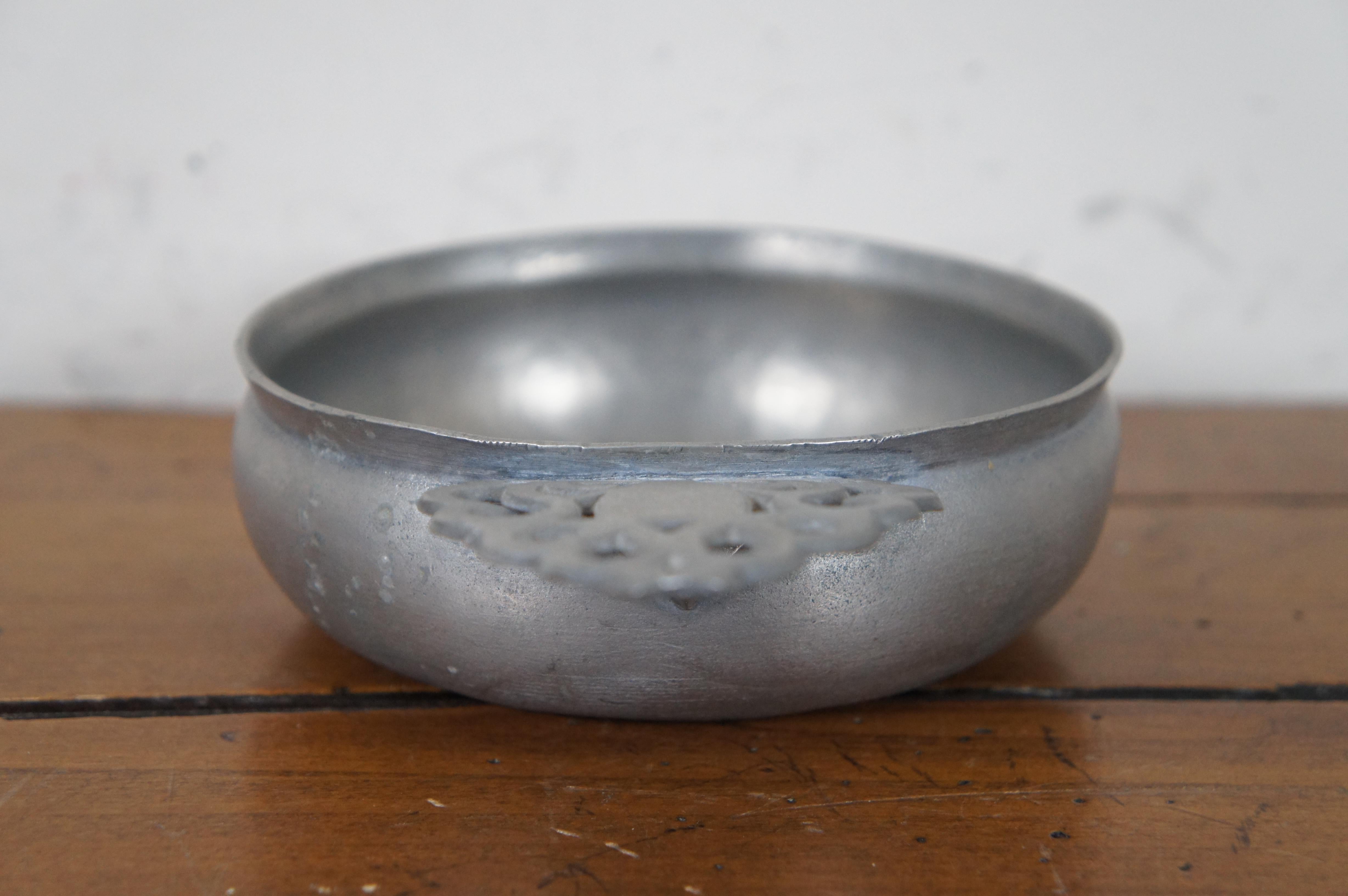 British Colonial Antique 18th Century English Pewter Porringer Cup Bowl Porridge Dish For Sale