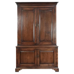 Antique 18th-century English wardrobe/ sideboard made of oak