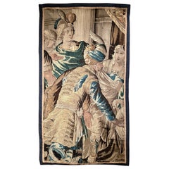 Ancienne tapisserie murale européenne originale du 18e siècle