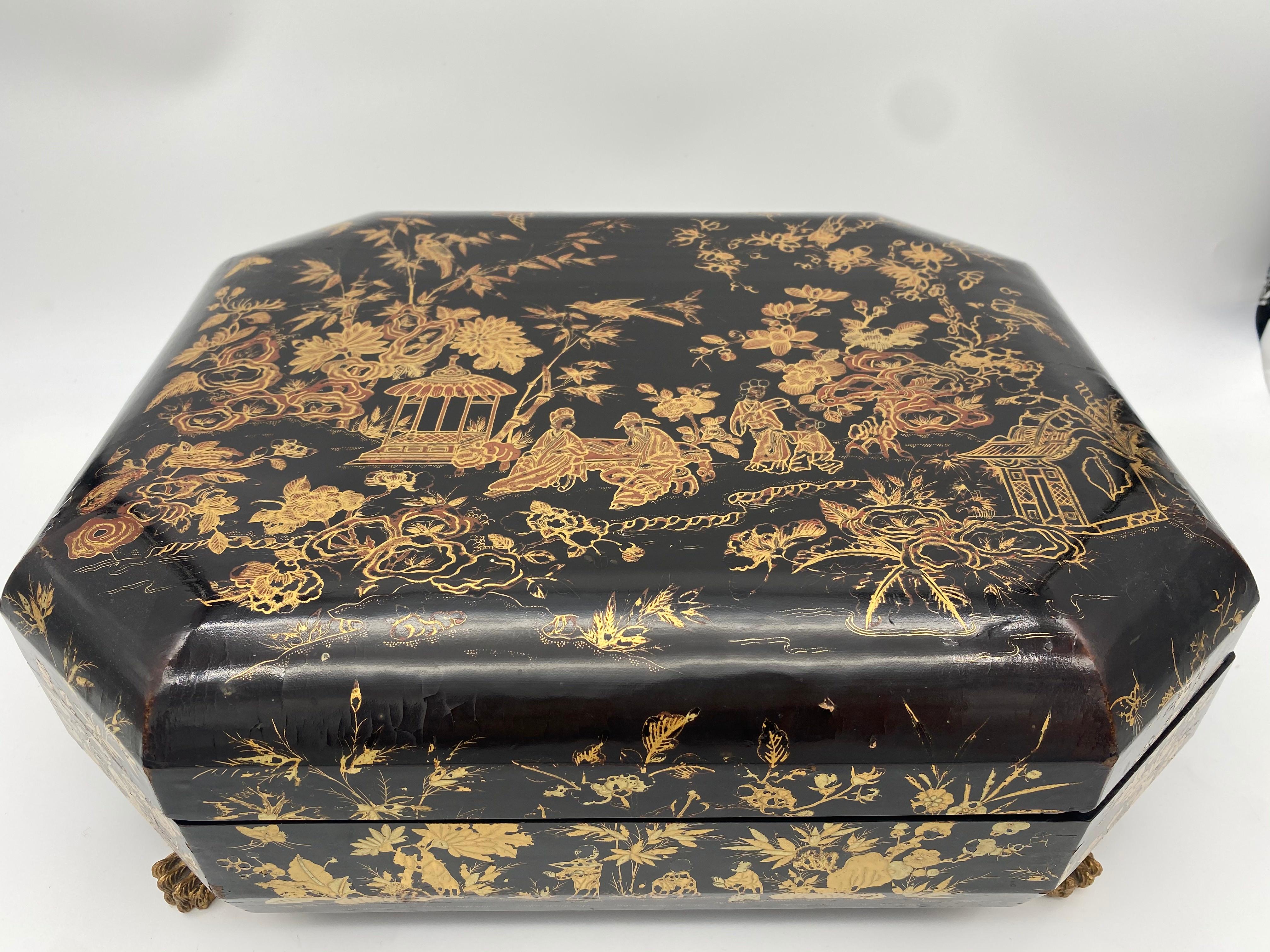 antique lacquer box