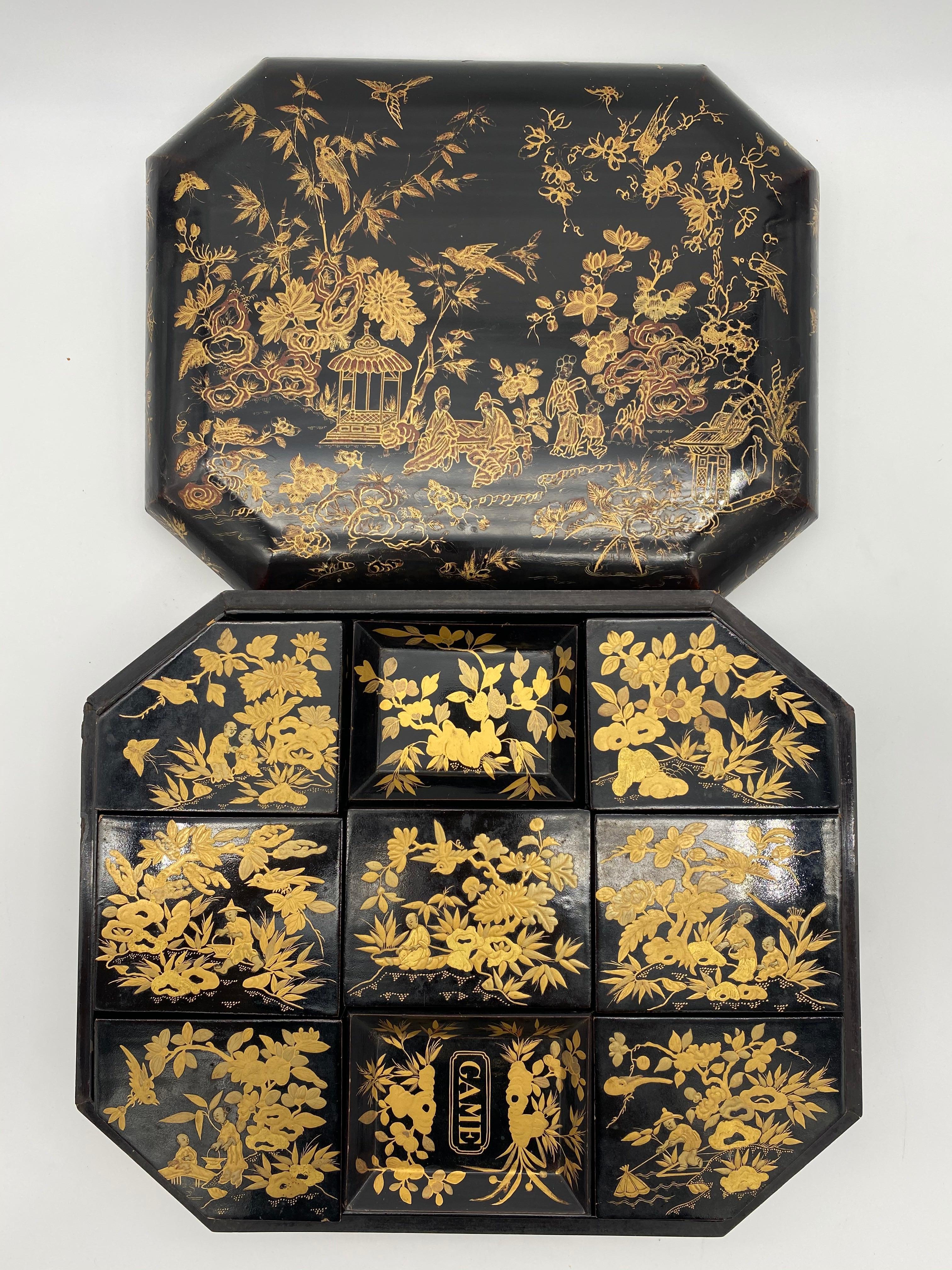 antique lacquer box