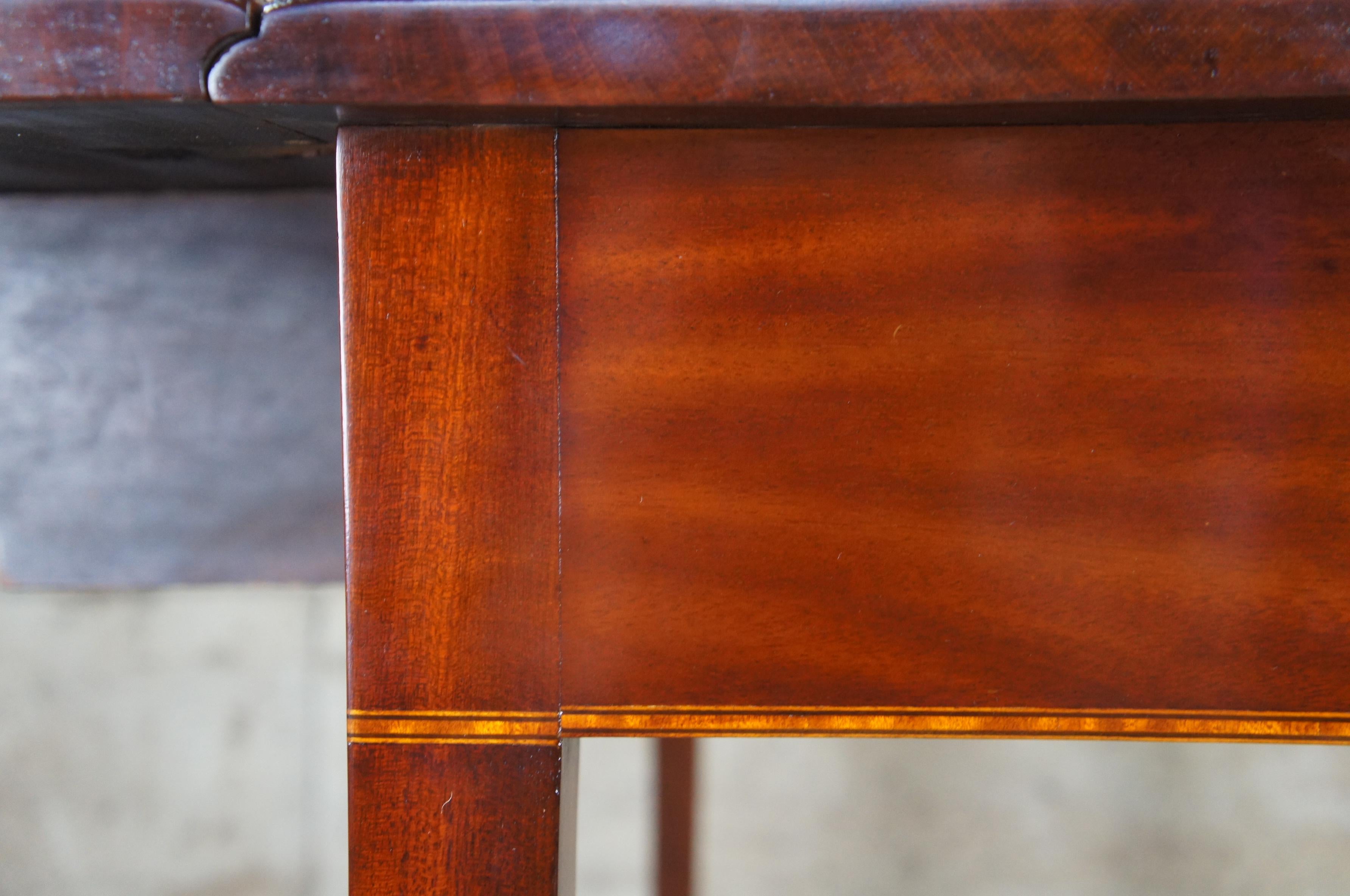 Antique 18th Century Federal Mahogany Pembroke Drop Leaf Dining Console Table 2