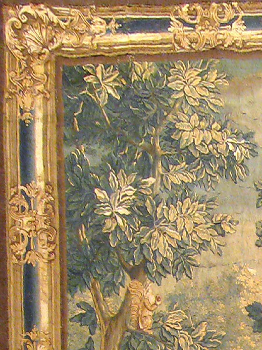 Antique 18th Century French Landscape Verdure Tapestry, with Birds in the Woods In Good Condition In New York, NY