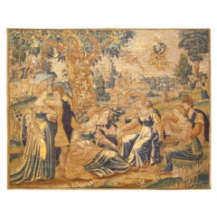 Antique 18th Century Flemish Mythological Tapestry, with the Greek Deity Apollo