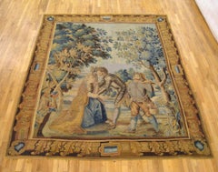 Antique 18th Century French Aubusson Tapestry, with Romantic Tale of Don Quixote